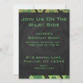 Monogram Snake Green en Black Kaart (Achterkant)