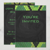 Monogram Snake Green en Black Kaart (Voorkant / Achterkant)