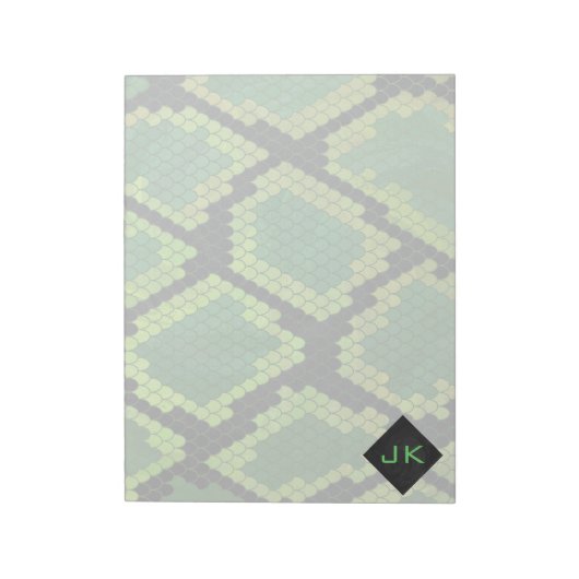 Monogram Snake Green en Black Notitieblok (Linkerzijde)