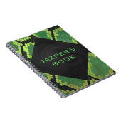 Monogram Snake Green en Black Notitieboek (Rechterzijde)