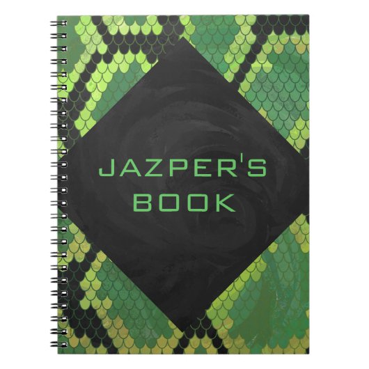 Monogram Snake Green en Black Notitieboek (Voorkant)