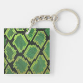 Monogram Snake Green en Black Sleutelhanger (Achterkant)