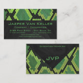 Monogram Snake Green en Black Visitekaartje (Voorkant / Achterkant)