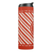 Monogram snoepriet streep thermosbeker (Gedraaid links)