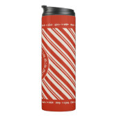 Monogram snoepriet streep thermosbeker (Geroteerd rechts)