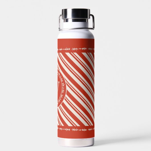 Monogram snoepriet streep waterfles (Achterkant)