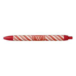 Monogram snoepriet streep zwarte inkt pen