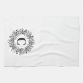 Monogram Snowflake Kerstmis Theedoek (Horizontaal)