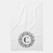 Monogram Snowflake Kerstmis Theedoek (Verticaal)