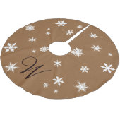 Monogram Snowflake Tree Skirt Kerstboom Rok (Gekanteld)