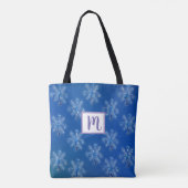 Monogram Snowflakes Tote Bag (Achterkant)