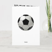 Monogram Soccer Field Ball Sport Green Football Kaart (Achterkant)