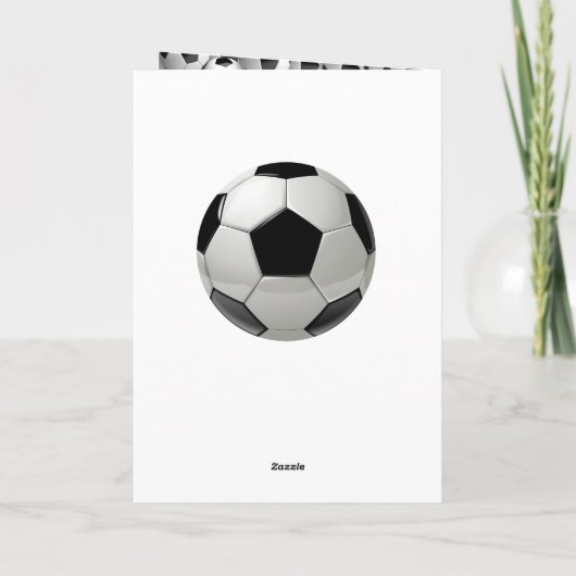 Monogram Soccer Field Ball Sport Green Football Kaart (Achterkant)