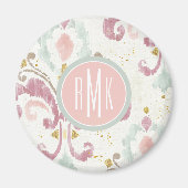 Monogram | Soft Deco-patroon Magneet (Voorkant)