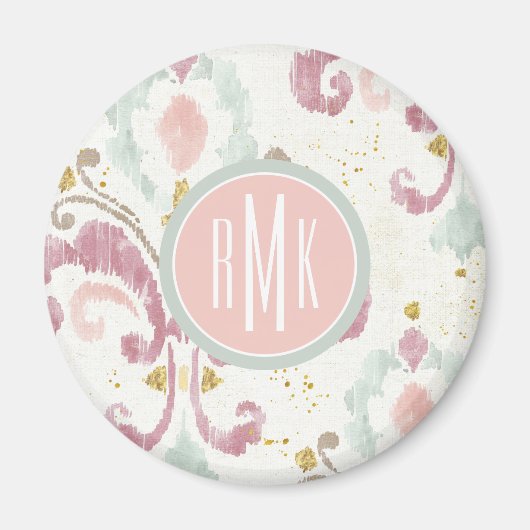 Monogram | Soft Deco-patroon Magneet (Voorkant)