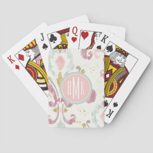 Monogram   Soft Deco-patroon Pokerkaarten