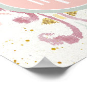 Monogram | Soft Deco-patroon Poster (Hoek)