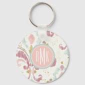 Monogram | Soft Deco-patroon Sleutelhanger (Voorkant)