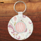 Monogram | Soft Deco-patroon Sleutelhanger (Voorkant)