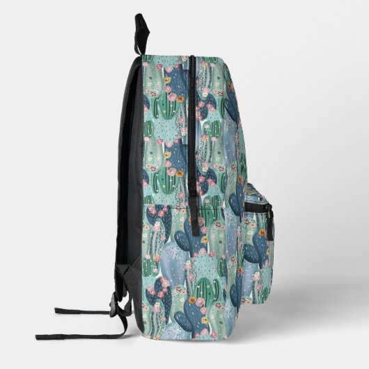 Monogram | Soft Patel Cactus Pattern Bedrukte Rugzak (Links)