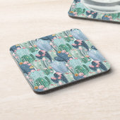 Monogram | Soft Patel Cactus Pattern Bier Onderzetter (Linkerzijde)