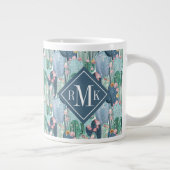 Monogram | Soft Patel Cactus Pattern Grote Koffiekop (Rechts)