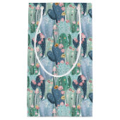 Monogram | Soft Patel Cactus Pattern Klein Cadeauzakje (Voorkant)