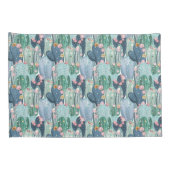 Monogram | Soft Patel Cactus Pattern Kussensloop (Achterkant-Rechts)