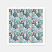 Monogram | Soft Patel Cactus Pattern Servet (Voorkant)