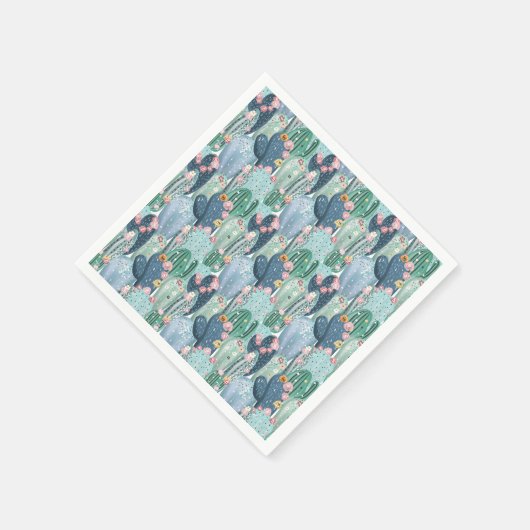 Monogram | Soft Patel Cactus Pattern Servet (Hoek)