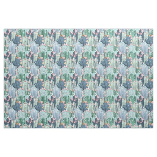 Monogram | Soft Patel Cactus Pattern Stof (Fat Quarter)