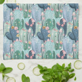 Monogram | Soft Patel Cactus Pattern Theedoek (Gevouwen)