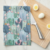 Monogram | Soft Patel Cactus Pattern Theedoek (Quarter Fold)