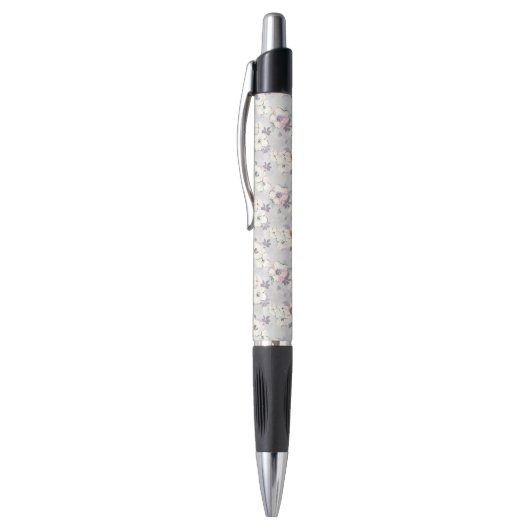 Monogram | Soft roze Waterverf Patroon Pen (Top (Verticaal))