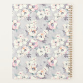 Monogram | Soft roze Waterverf Patroon Planner (Achterkant)