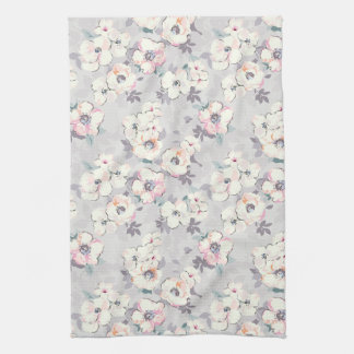 Monogram | Soft roze Waterverf Patroon Theedoek