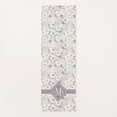 Monogram | Soft roze Waterverf Patroon Yogamat (Voorkant)