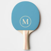 Monogram Solid Aqua Sky Kleur Tafeltennisbatje (Voorkant)