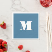 Monogram Solid Blue Pastel Minimalist Professional Servet (Insitu)