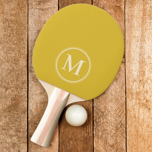 Monogram Solid Burnt Lemon Kleur Tafeltennisbatje