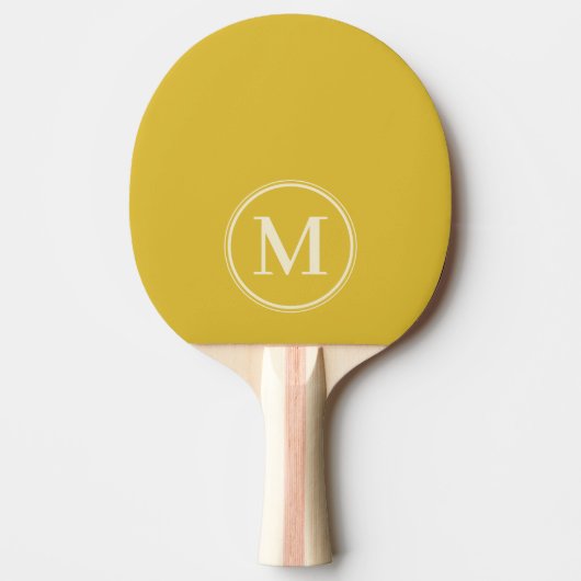 Monogram Solid Burnt Lemon Kleur Tafeltennisbatje (Voorkant)