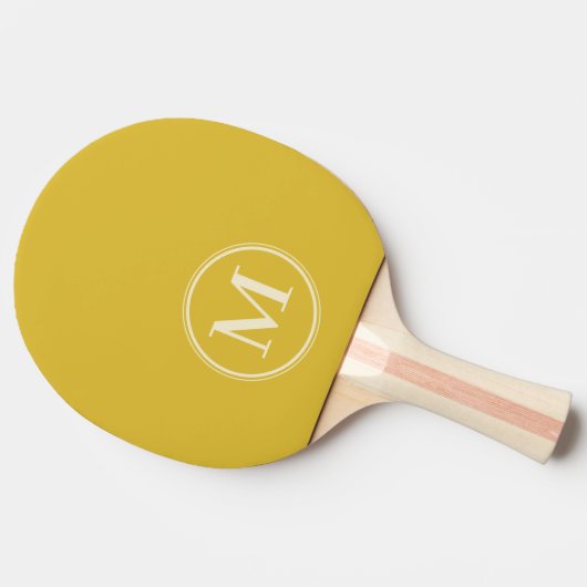 Monogram Solid Burnt Lemon Kleur Tafeltennisbatje (Zijkant)