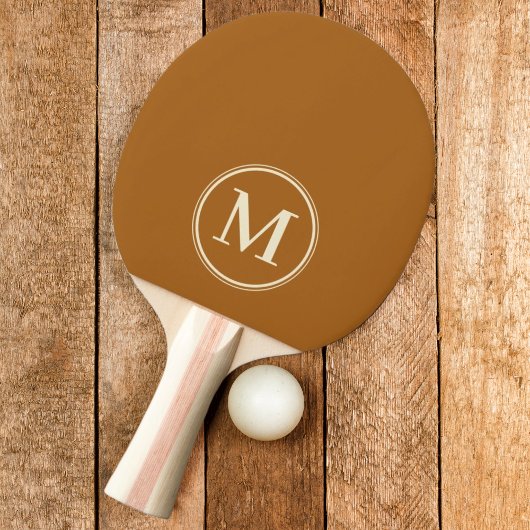 Monogram Solid Burnt Sand Kleur Tafeltennisbatje
