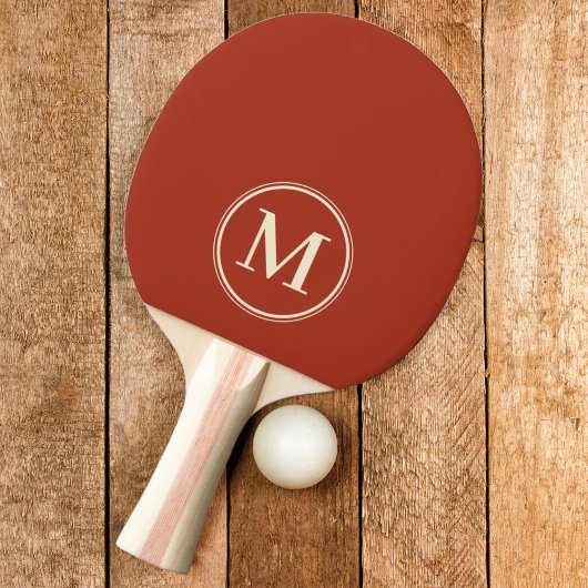 Monogram Solid Burnt Sienna Kleur Tafeltennisbatje