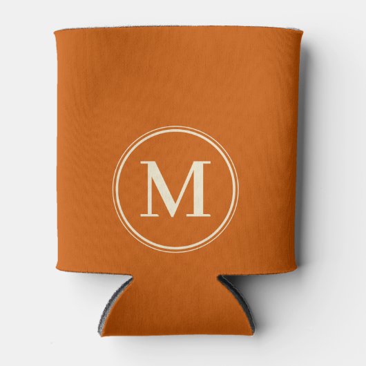 Monogram Solid Mid-Century Pompoen Kleur Blikjeskoeler (Voorkant)