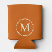 Monogram Solid Mid-Century Pompoen Kleur Blikjeskoeler (Achterkant)