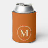 Monogram Solid Mid-Century Pompoen Kleur Blikjeskoeler (Blikje Achterkant)