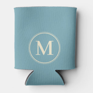 Monogram Solid Warm Aqua Middag Kleur Blikjeskoeler