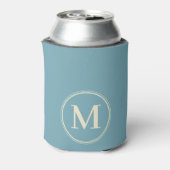 Monogram Solid Warm Aqua Middag Kleur Blikjeskoeler (Blikje Achterkant)