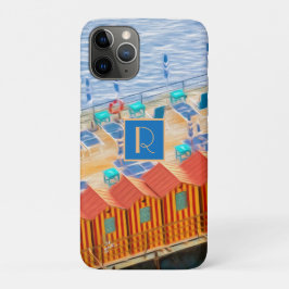 Monogram Sorrento Italië Strand Cabanas Case-Mate iPhone Case
